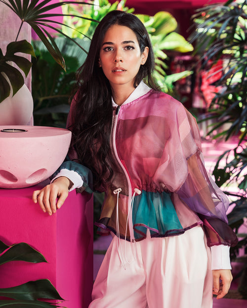CHIFFON BOMBER