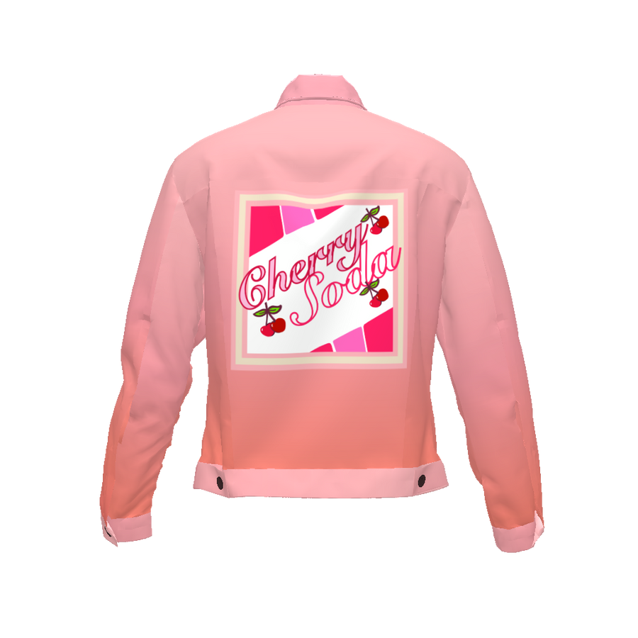 WOMENS JEAN JACKET IN GRADIENT PINK