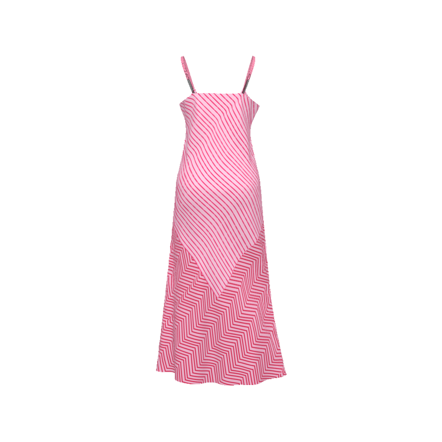 PINK STRIPES DRESS