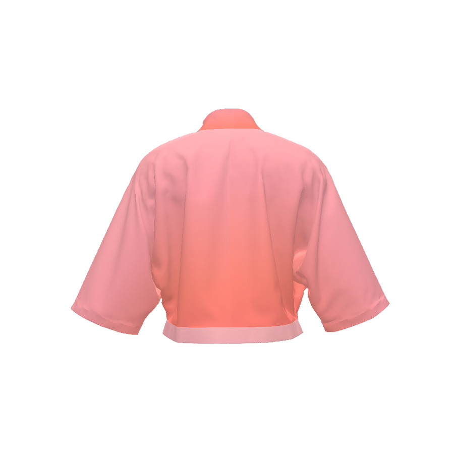 KIMONO SLEEVE SHIRT IN GRADIENT PINK