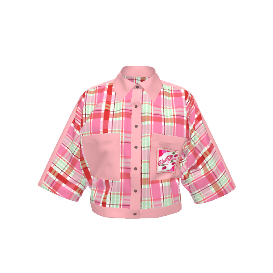 CHERRY SODA  LOGO KIMONO SLEEVE SHIRT