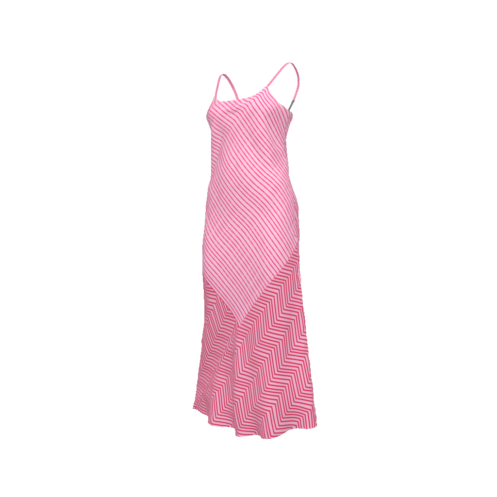 PINK STRIPES DRESS