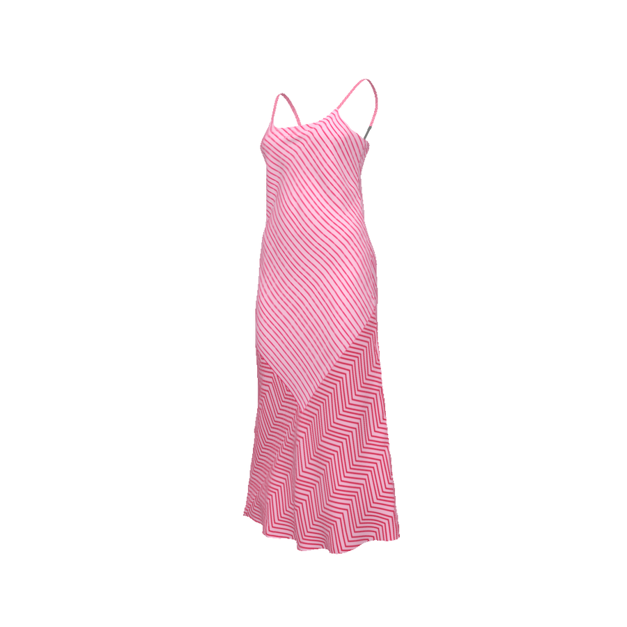 PINK STRIPES DRESS