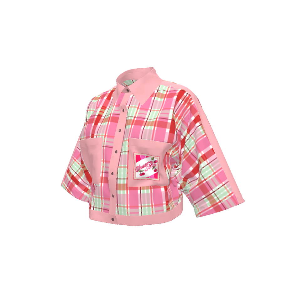 CHERRY SODA  LOGO KIMONO SLEEVE SHIRT