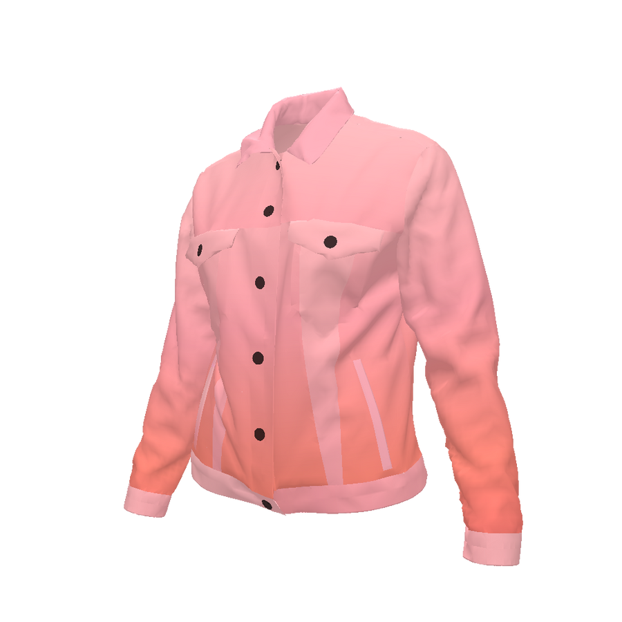 WOMENS JEAN JACKET IN GRADIENT PINK