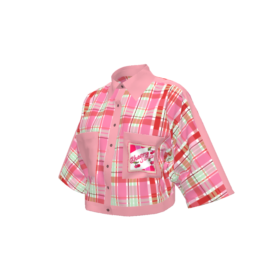 CHERRY SODA KIMONO SLEEVE SHIRT