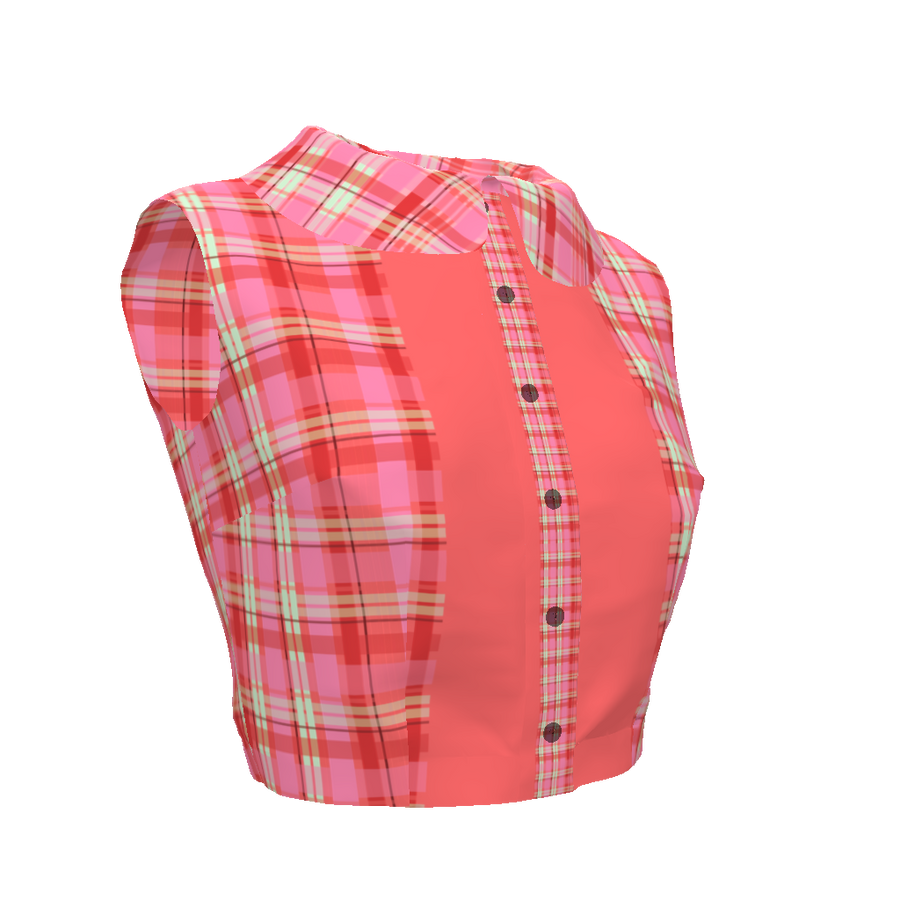 CHERRY SODA BABY COLLAR TOP