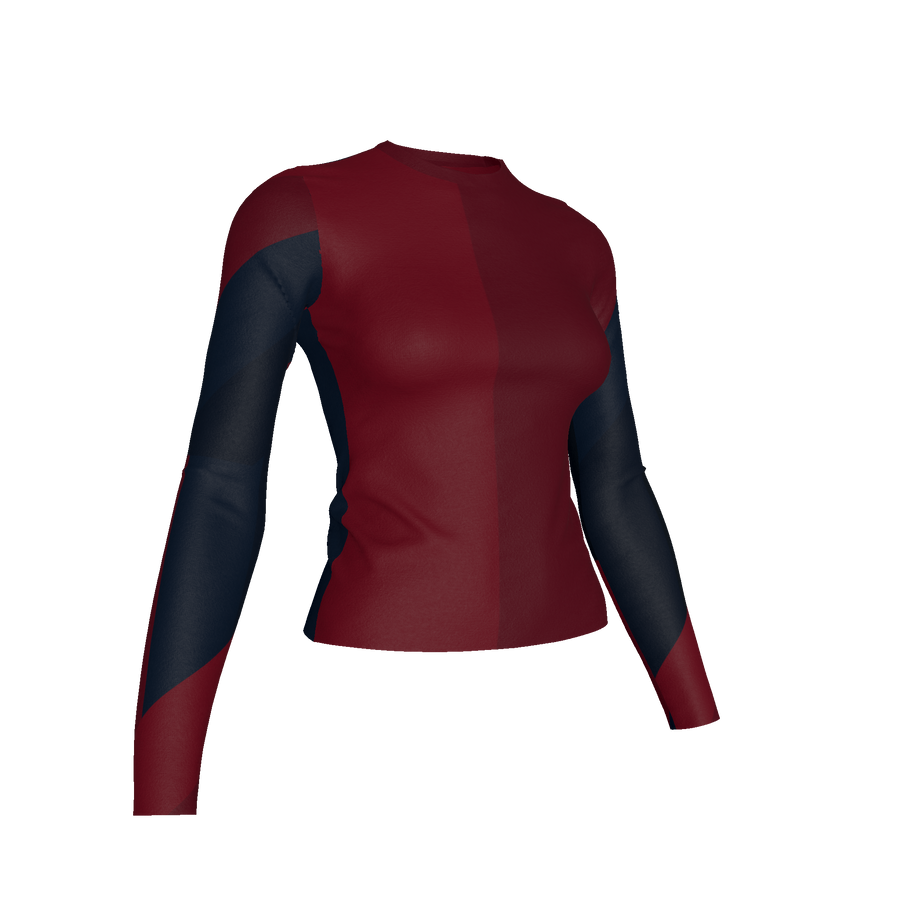 LONG SLEEVE RED/BLUE T-SHIRT