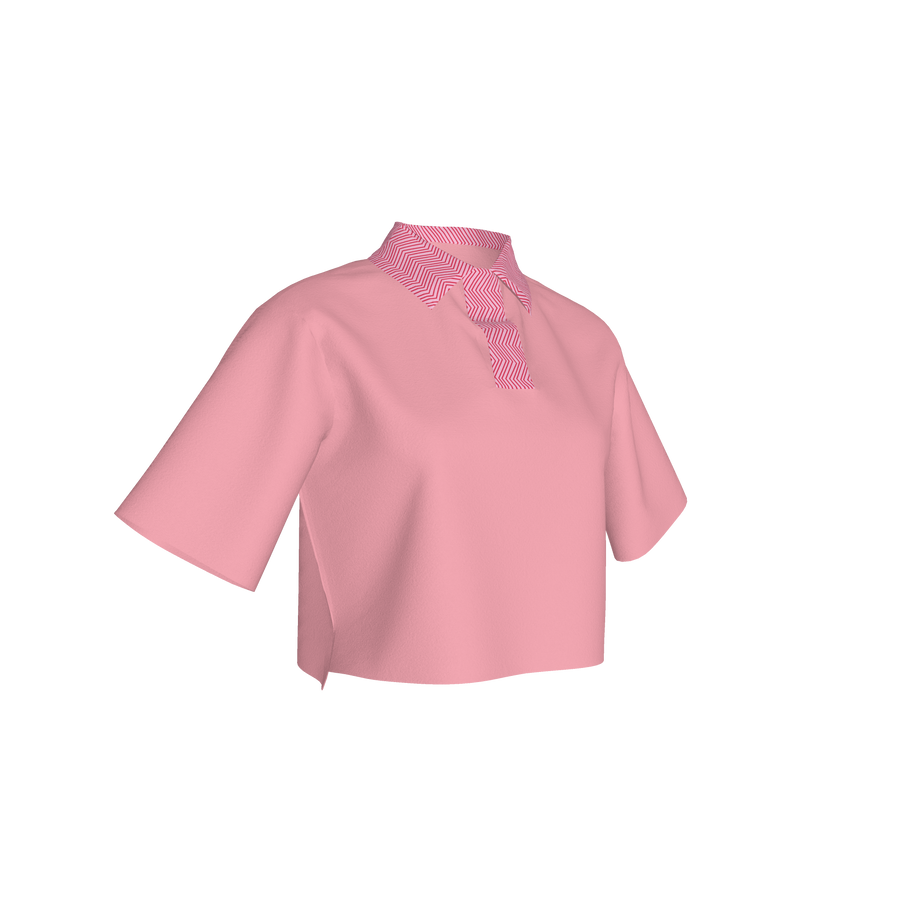 CHERRY CROP POLO SHIRT