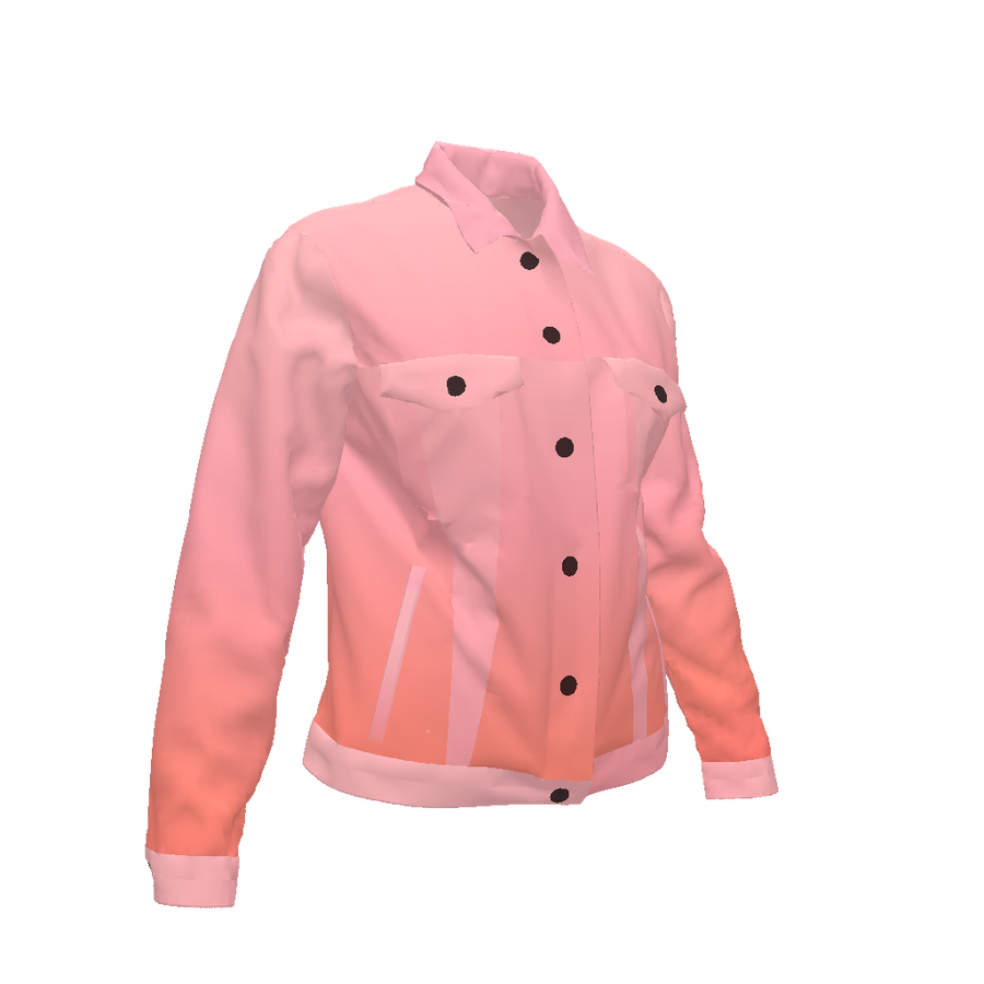 WOMENS JEAN JACKET IN GRADIENT PINK