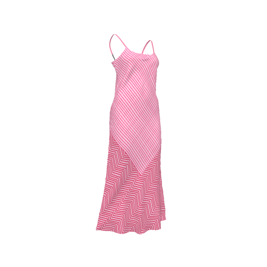 PINK STRIPES DRESS