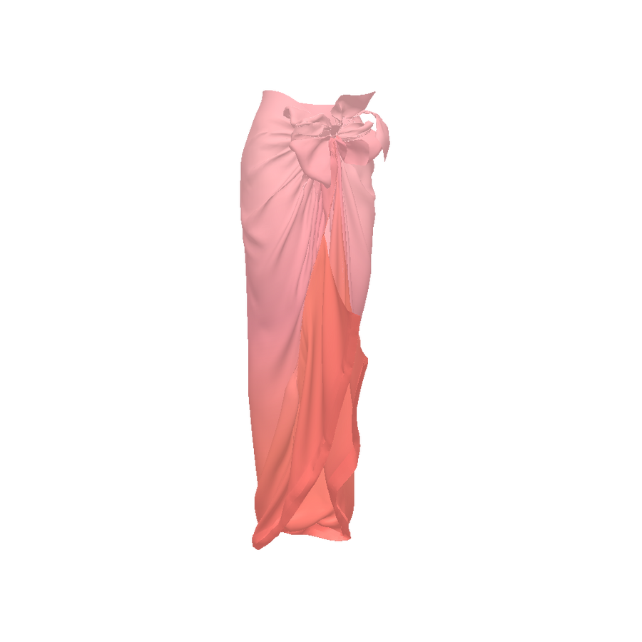 SARONG MAXI IN GRADIENT PINK